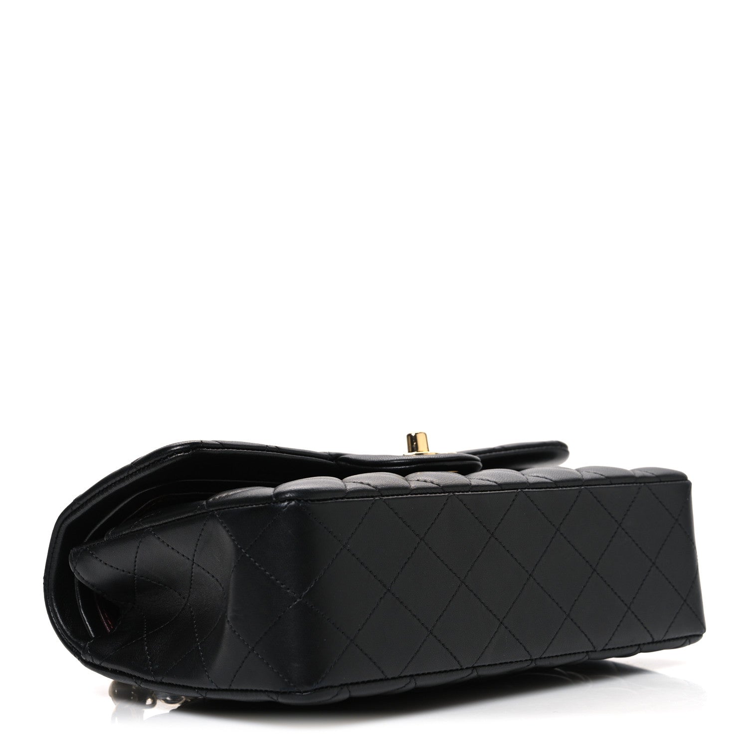 Chanel Lambskin Quilted Small Double Flap Black