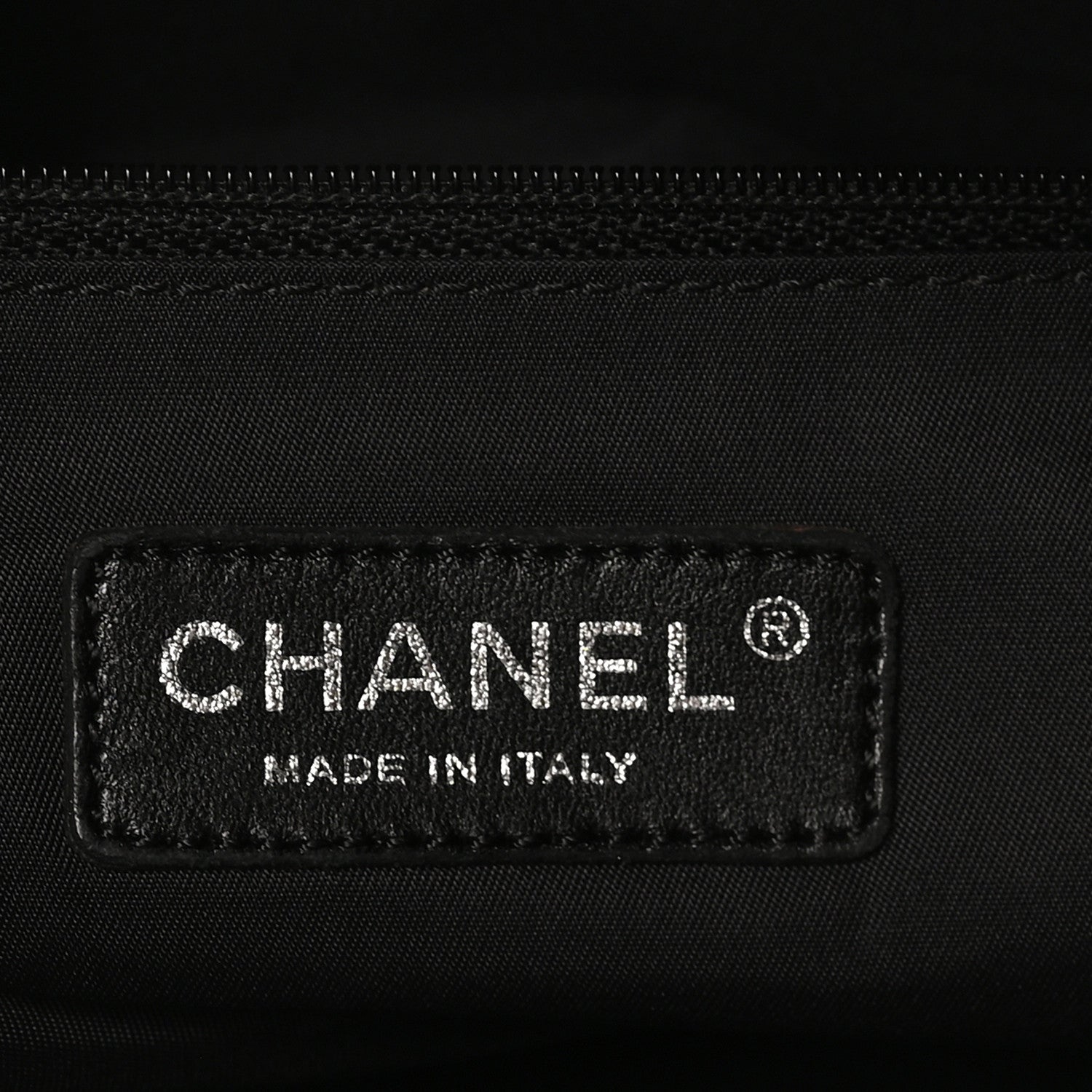 Chanel Coated Canvas Quilted Large Paris Biarritz Tote Black