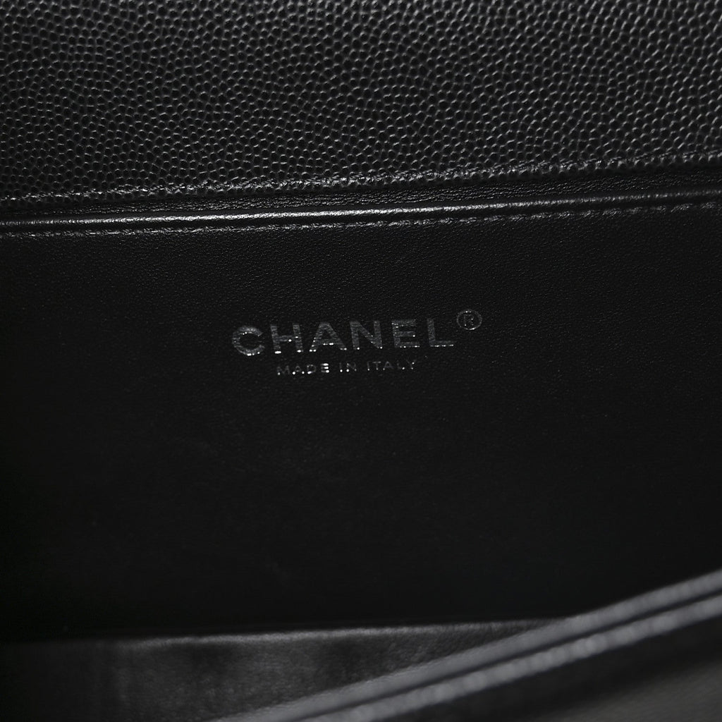 Chanel Caviar Quilted Medium Boy Flap Black