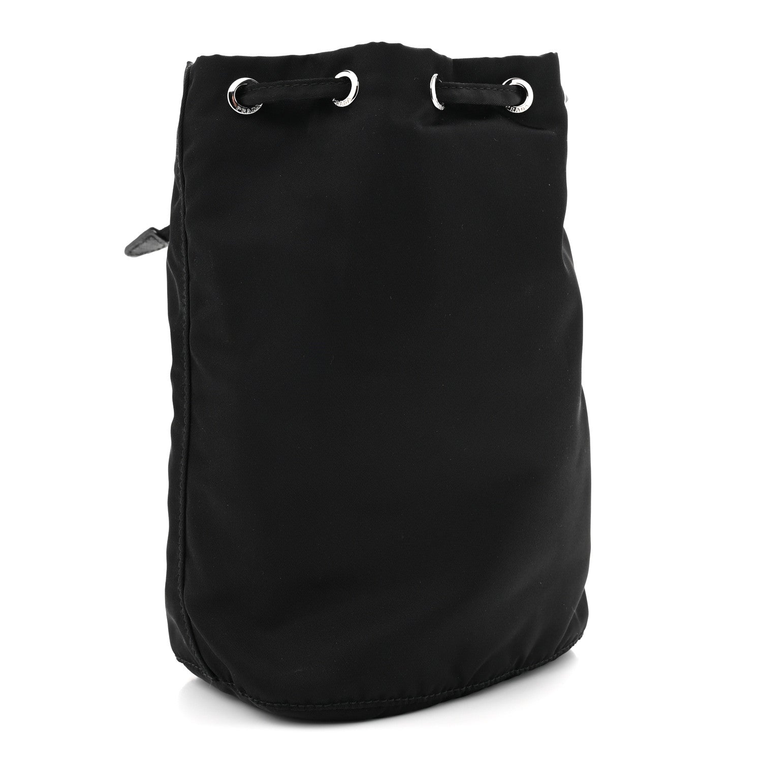 Prada Nylon Vela Drawstring Pouch Black