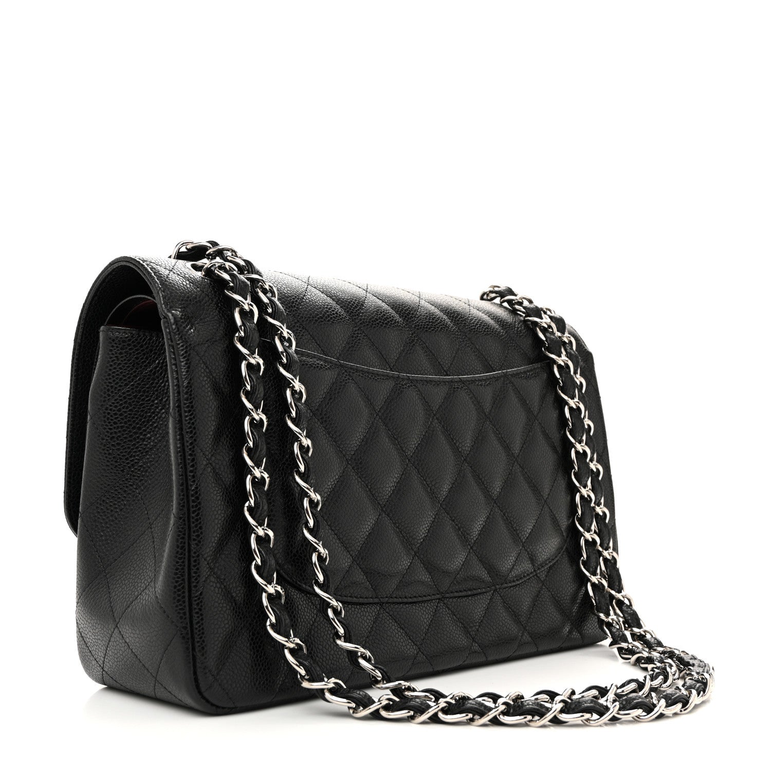 Chanel Caviar Quilted Jumbo Double Flap Black