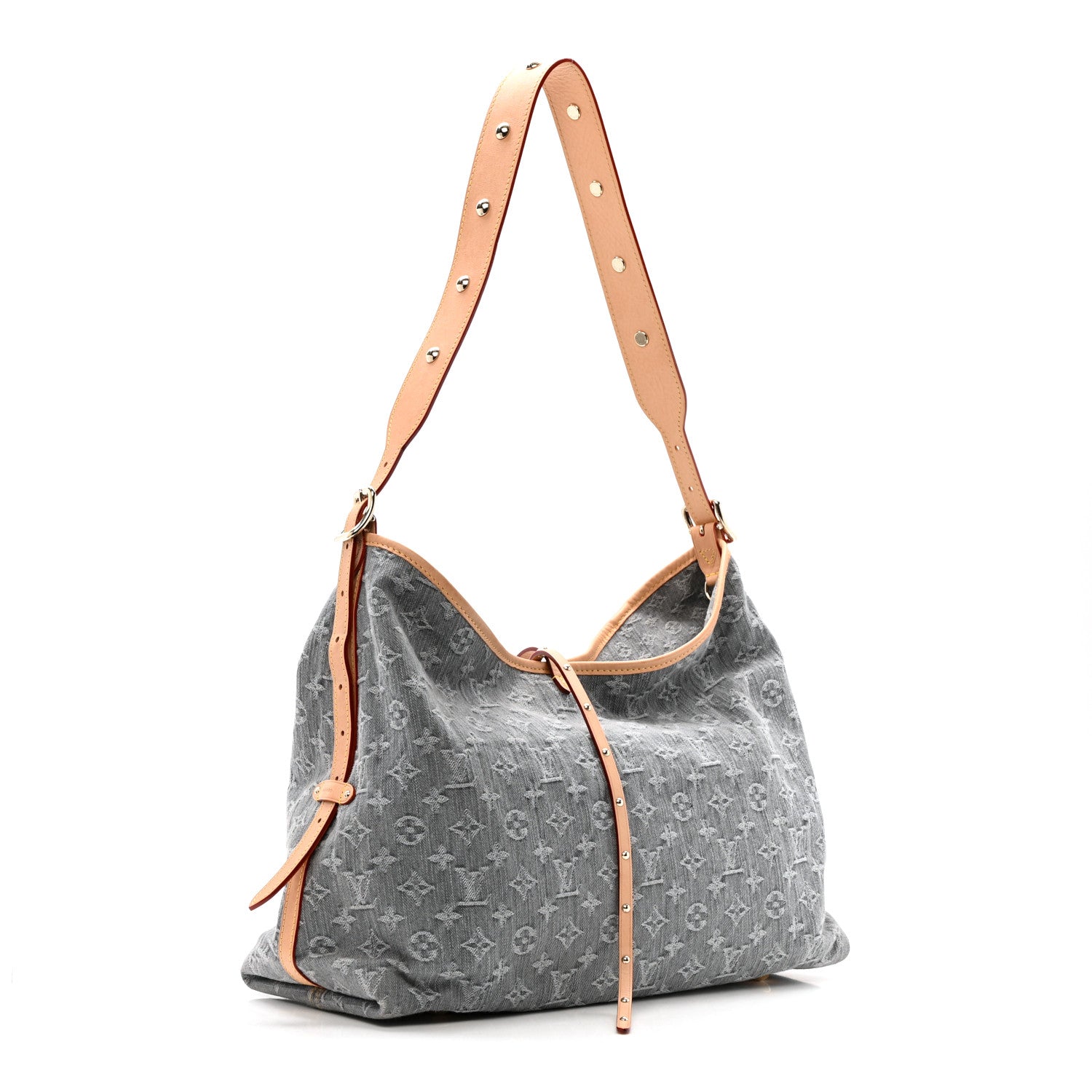 Louis Vuitton Monogram Denim CarryAll MM Washed Grey