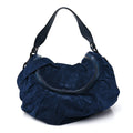 Gucci Suede Medium Icon Bit Shoulder Bag Blue