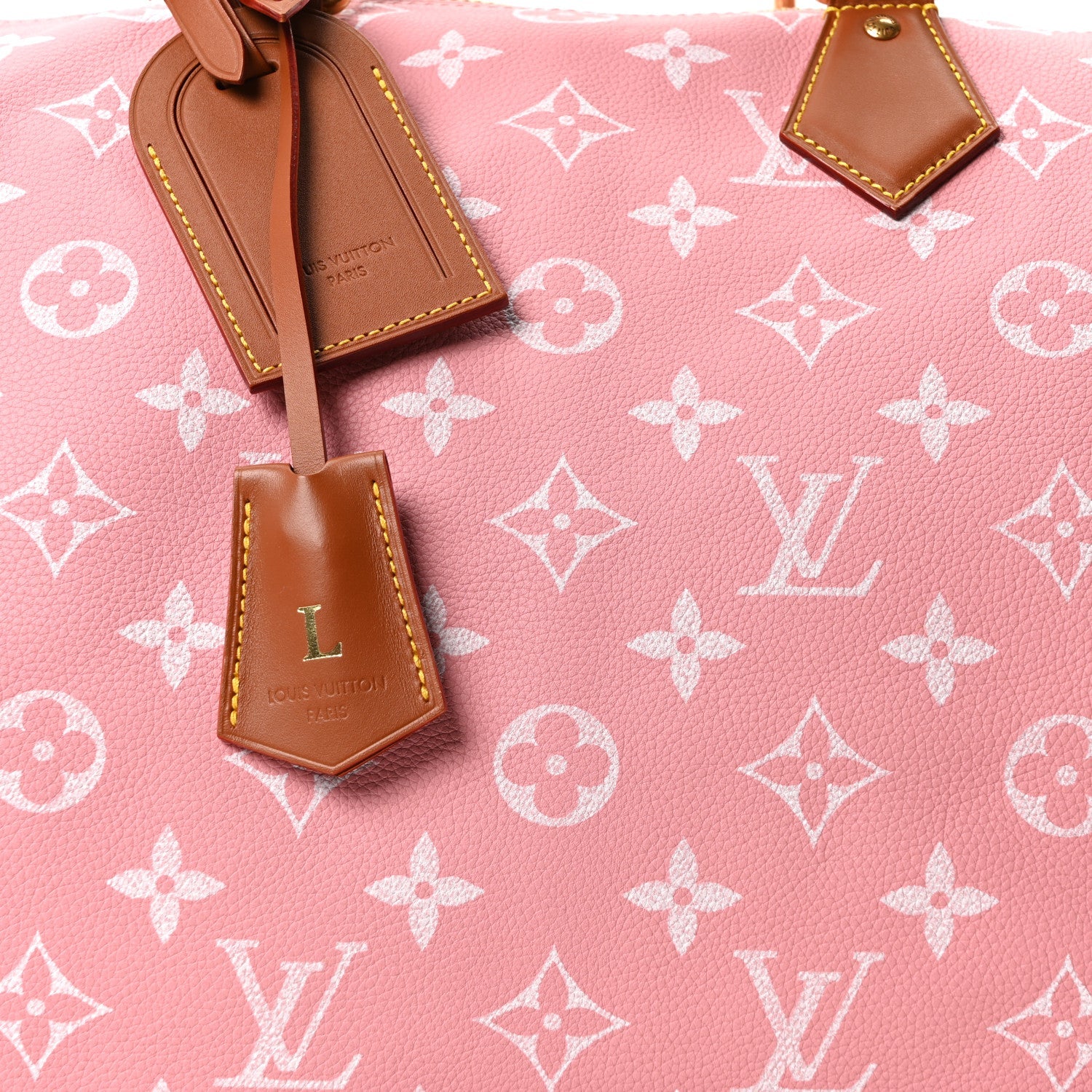 Louis Vuitton Calfskin Monogram Speedy P9 Bandouliere 40 Pink Sakura