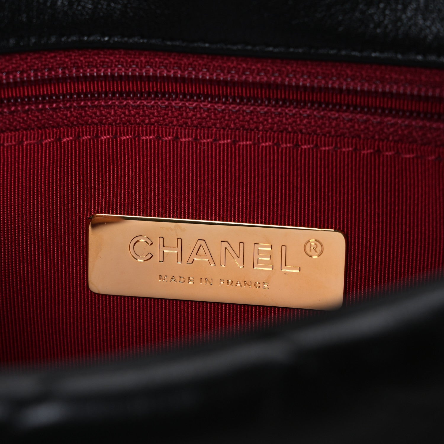 Chanel Lambskin Quilted Medium Chanel 19 Flap Black