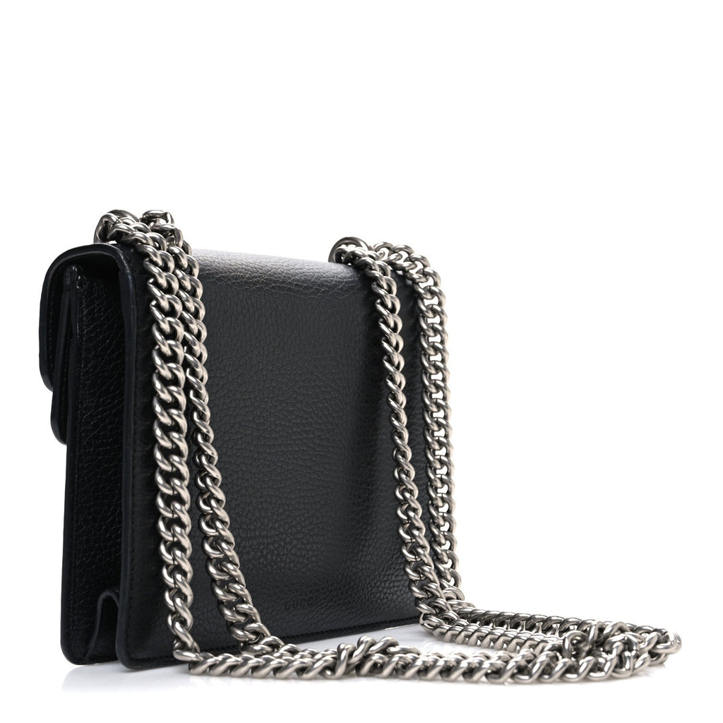 Gucci Calfskin Mini Dionysus Shoulder Bag Black