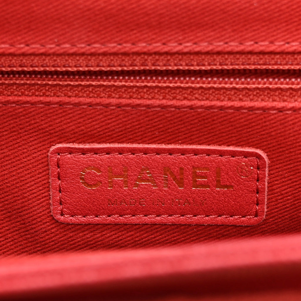 Chanel Caviar Quilted Small Business Affinity Flap Red