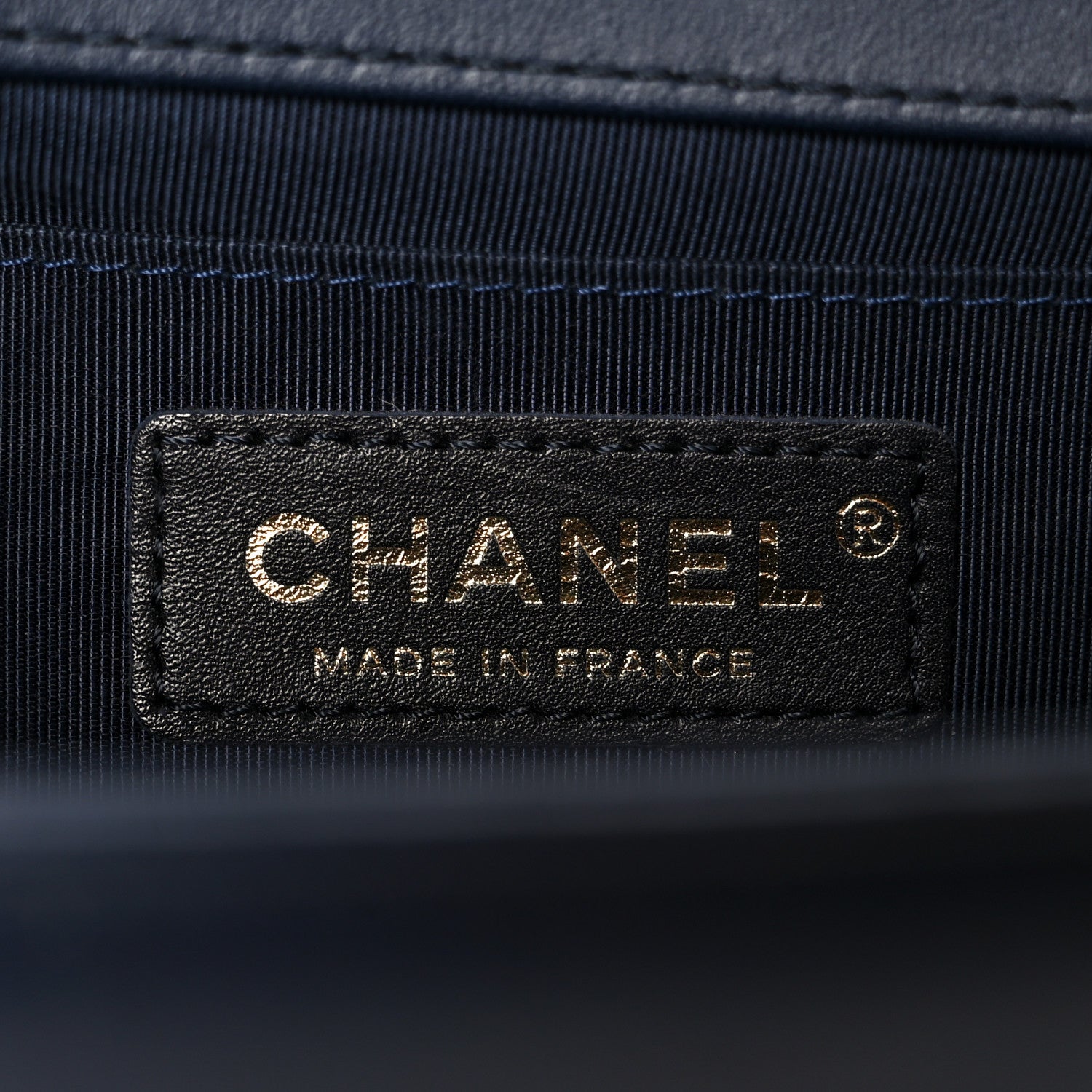 Chanel Lambskin Quilted Medium Boy Flap Dark Navy
