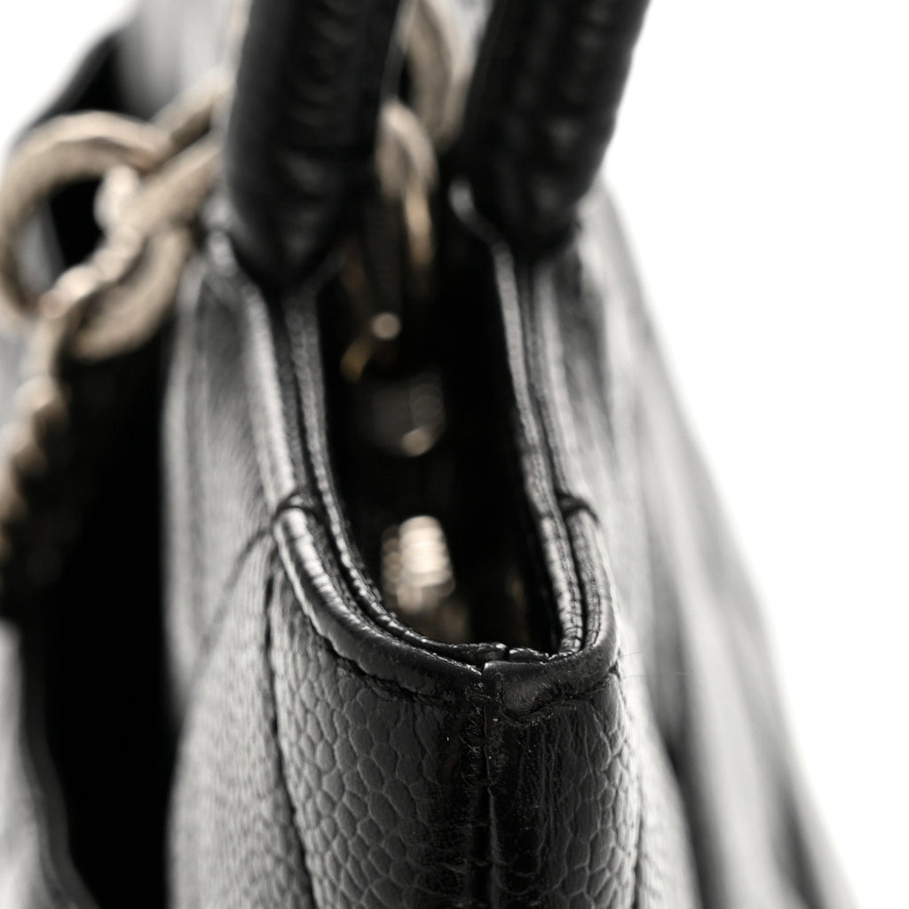 Chanel Caviar Quilted Medallion Tote Black
