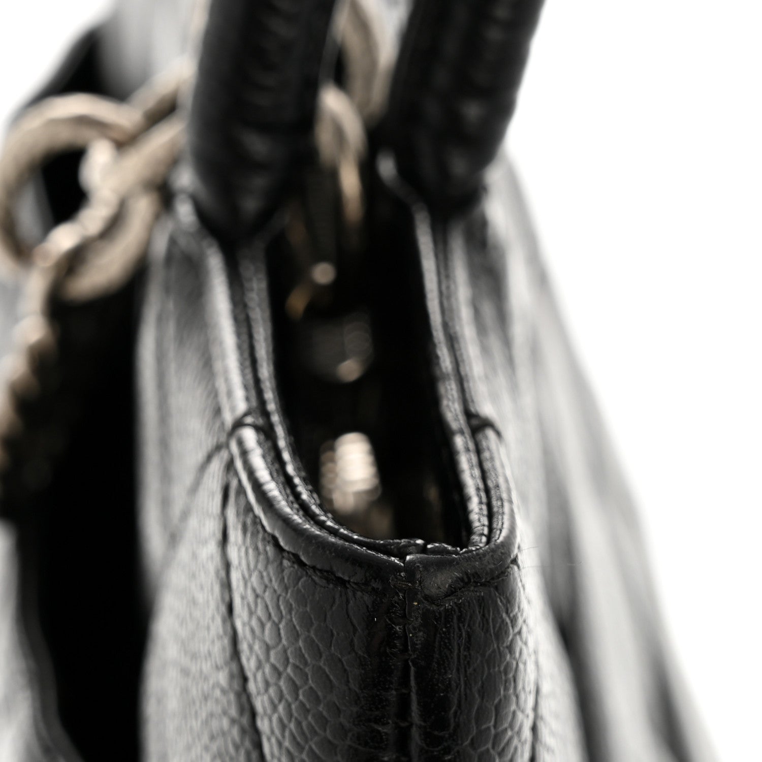 Chanel Caviar Quilted Medallion Tote Black