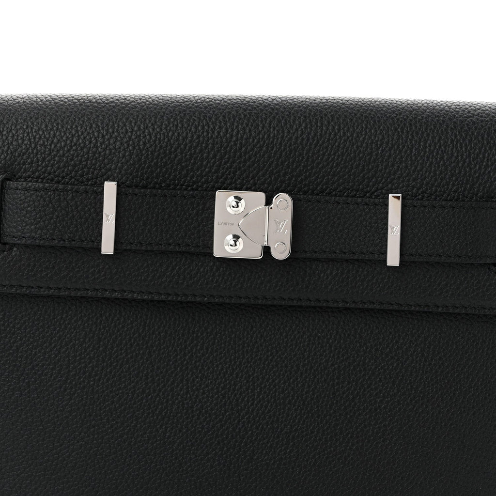Louis Vuitton Cuir Millesime Georges Pouch Black