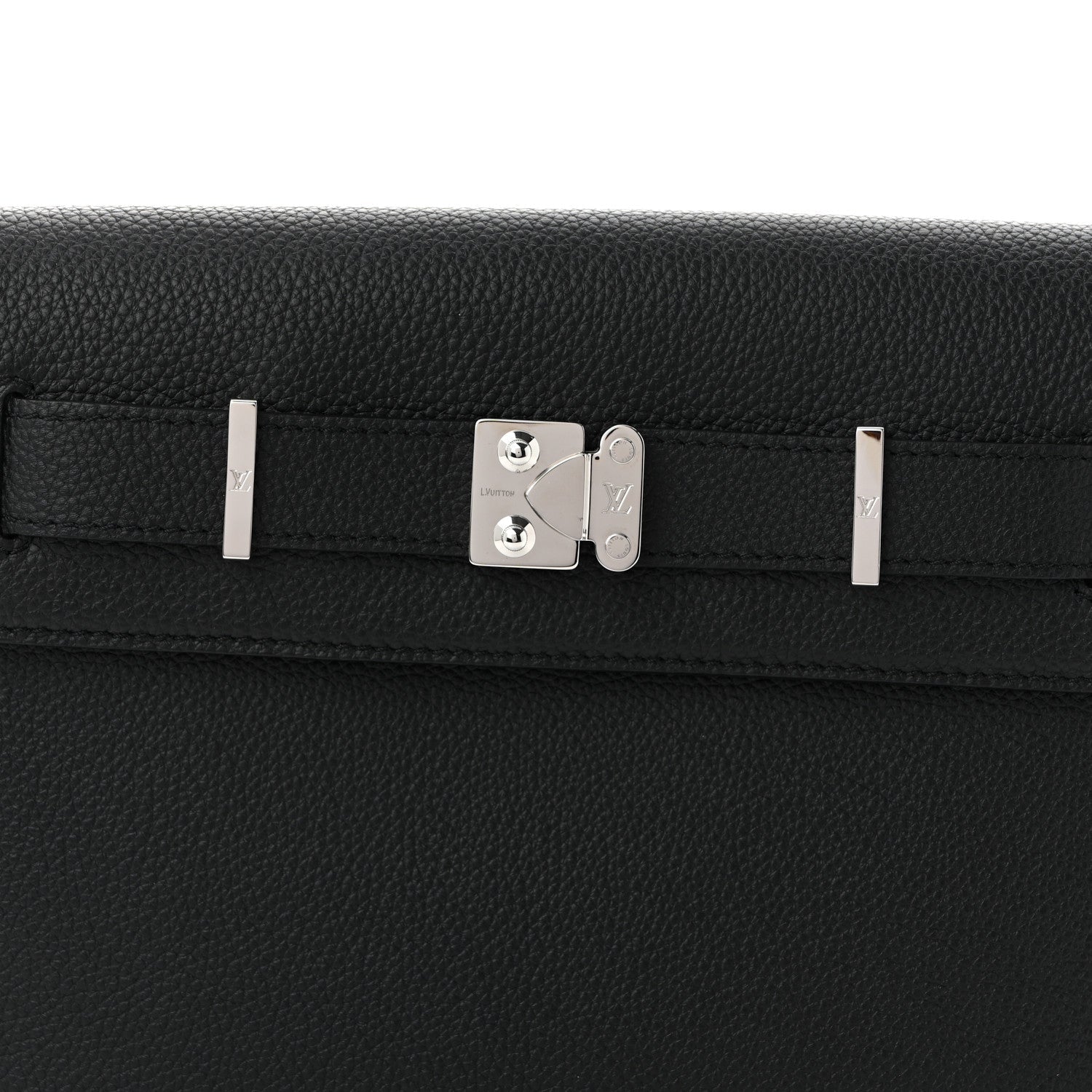 Louis Vuitton Cuir Millesime Georges Pouch Black