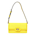 Gucci GG Monogram Scratch Lux Calfskin Mini Luce Shoulder Bag Yellow