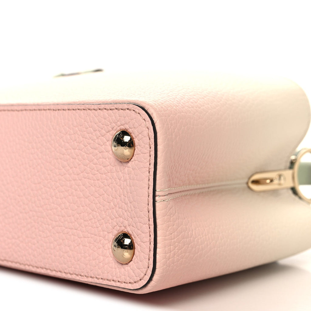 Louis Vuitton Taurillon Gradient Capucines BB Asnieres Green Rose