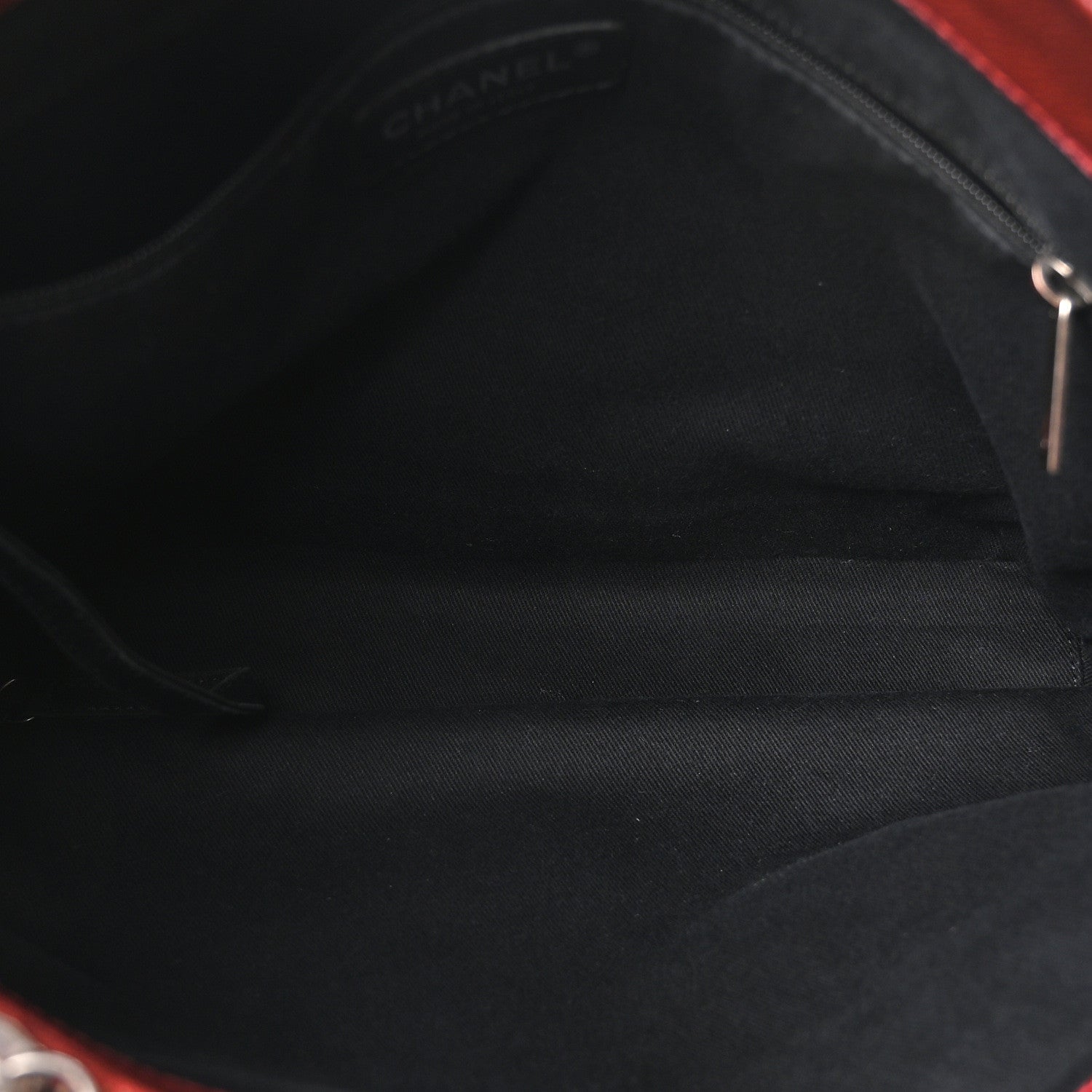 Chanel Iridescent Caviar Quilted Tall Chic Shopping Tote Red