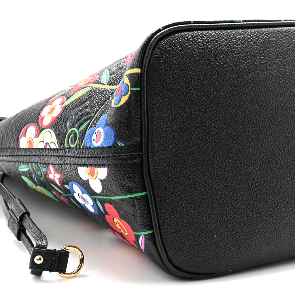 Louis Vuitton LV X TM Empreinte Flowers Neverfull MM Black