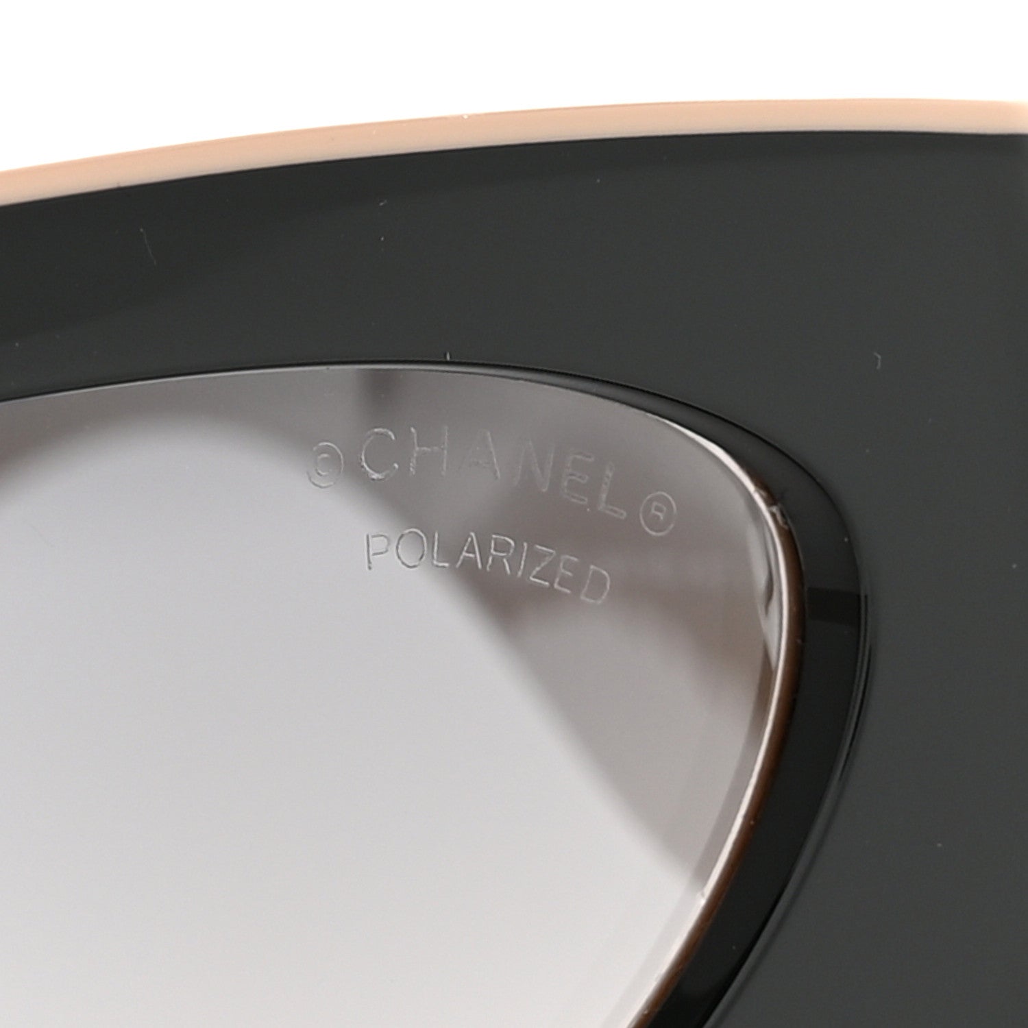 Acetate Cat Eye Sunglasses 6056 Black Beige