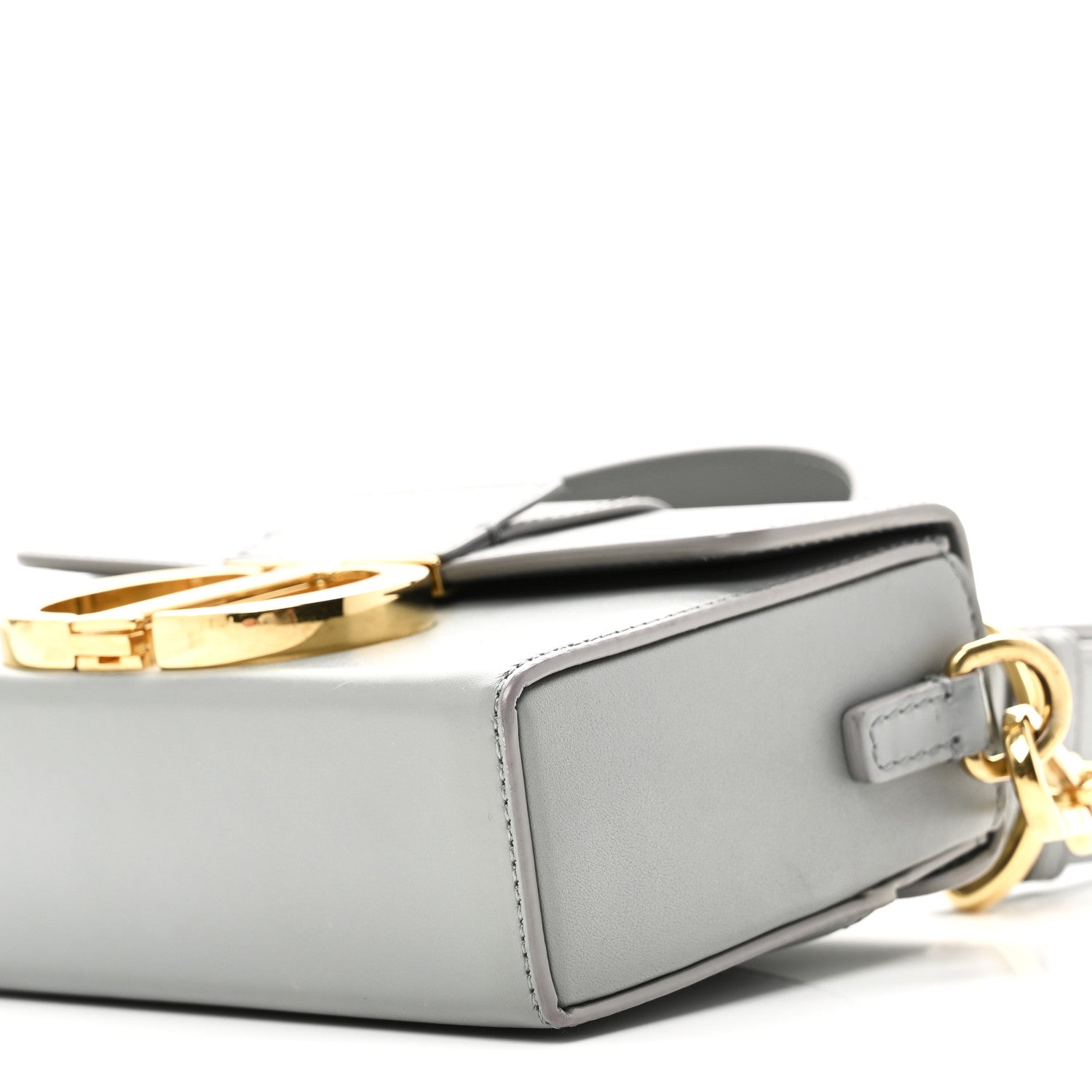 Christian Dior Box Calfskin 30 Montaigne Box Bag Gray