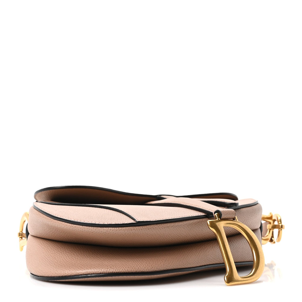 Christian Dior Grained Calfskin Saddle Bag Fard