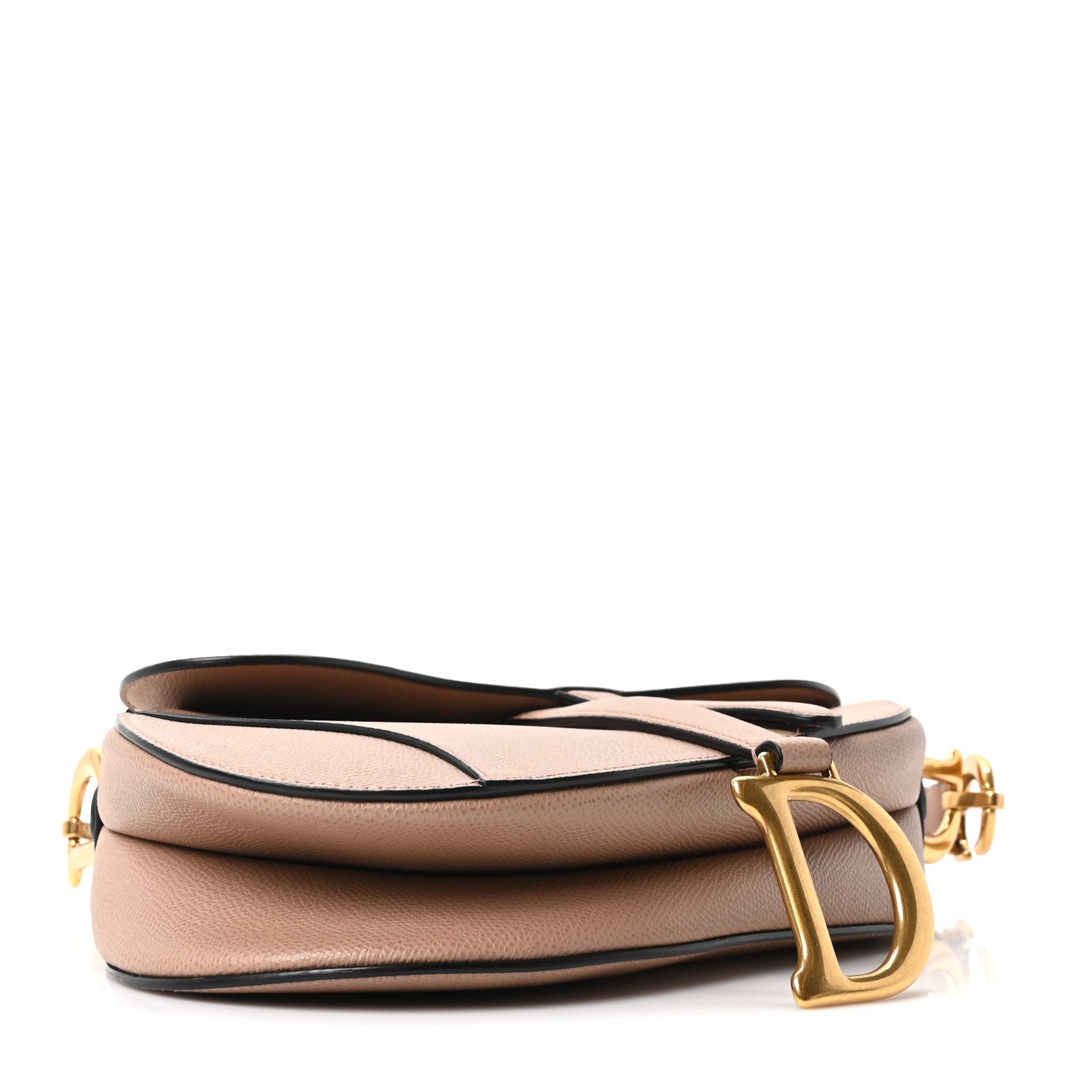 Christian Dior Grained Calfskin Saddle Bag Fard