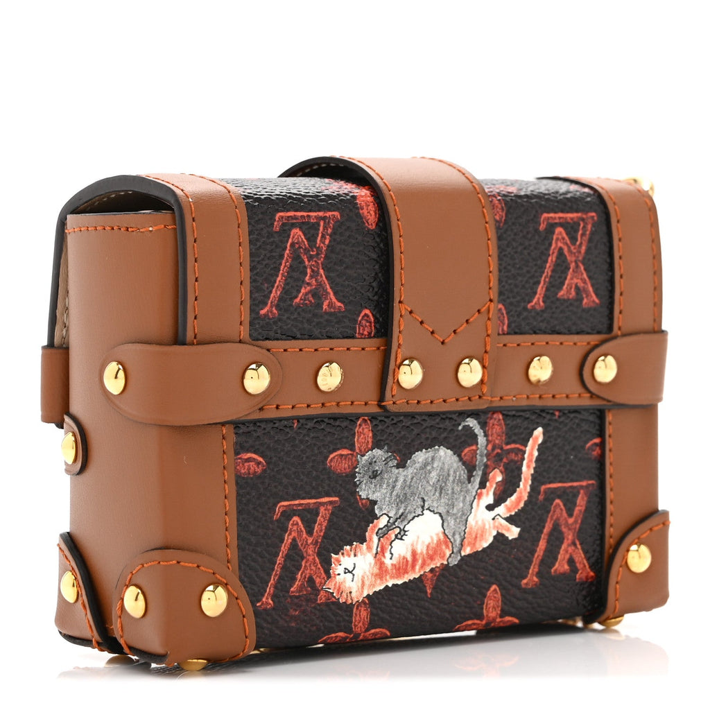 Louis Vuitton Catogram Essential Trunk Orange Marron