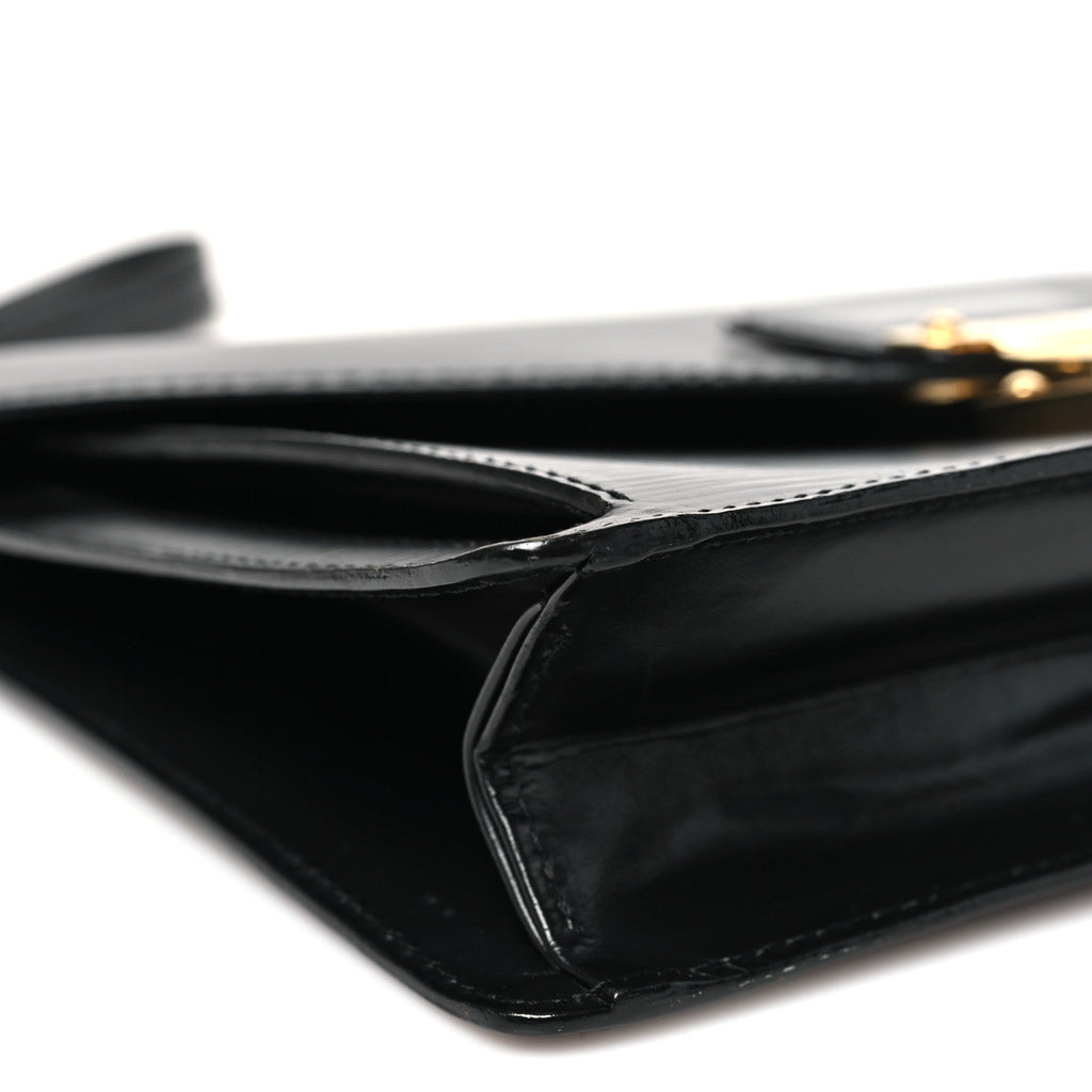Louis Vuitton Epi Pochette Sellier Dragonne Clutch Black