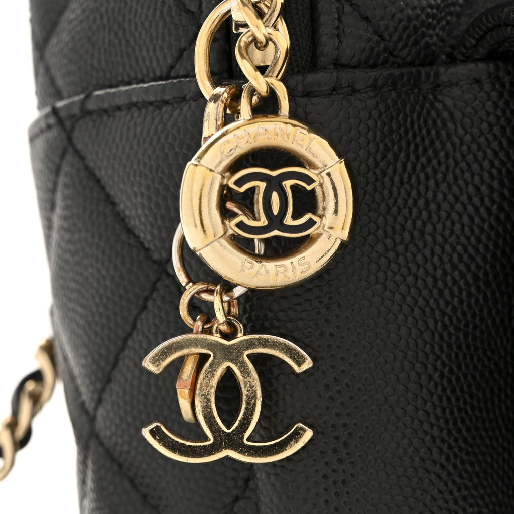 Chanel Caviar Quilted Small CC Day Backpack Black