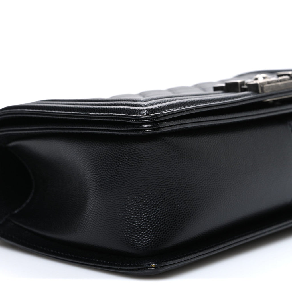 Chanel Caviar Quilted Medium Boy Flap Black