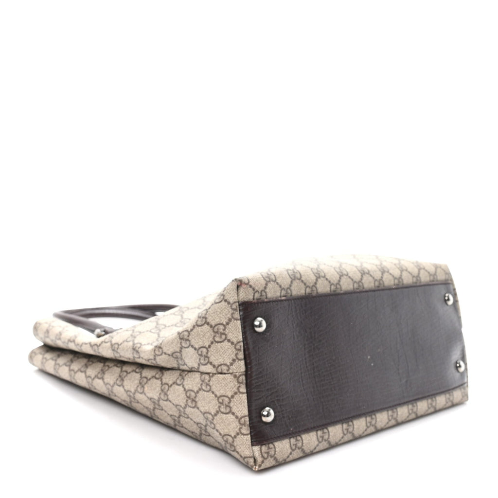 Gucci GG Plus Monogram Small Vertical Tote Dark Brown