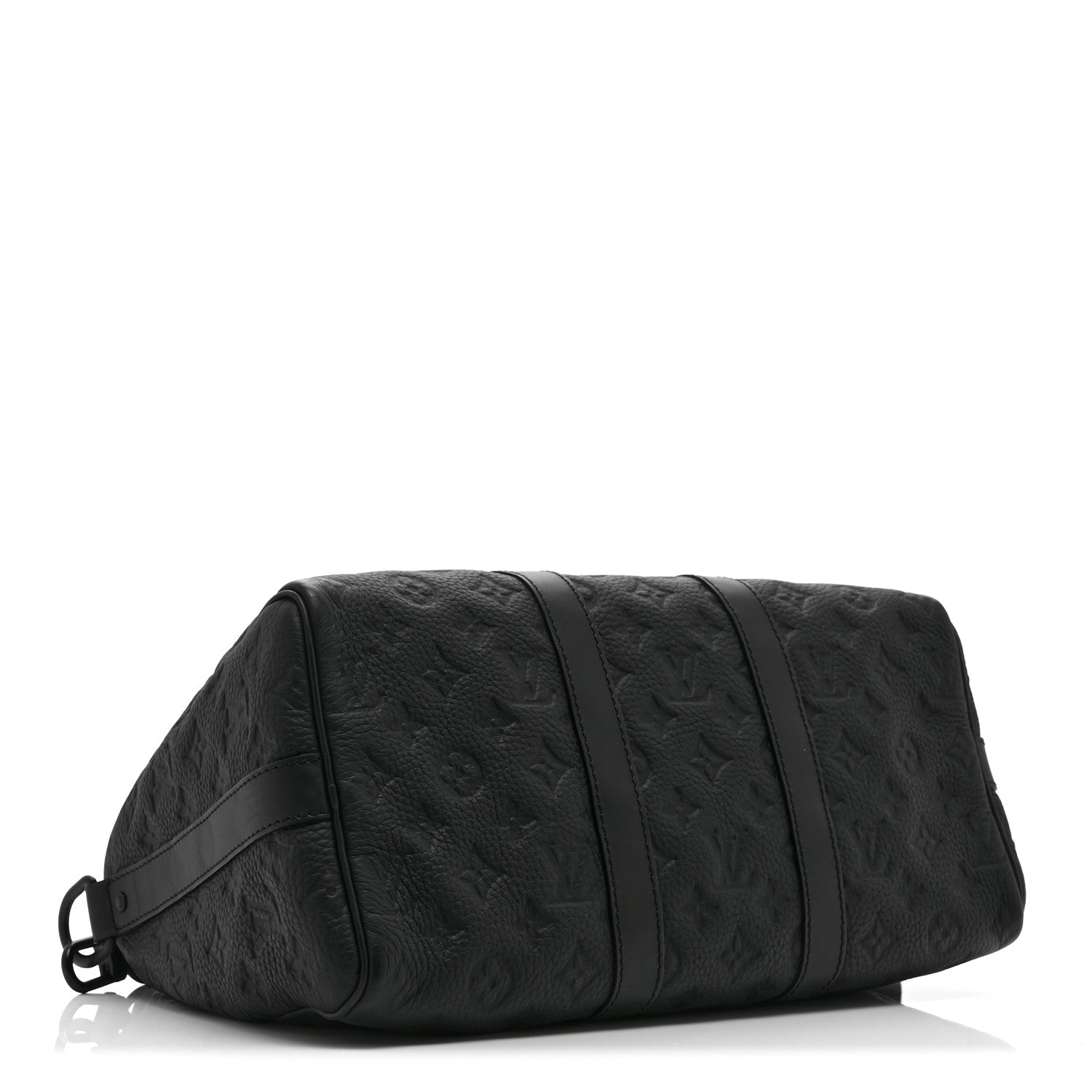 Louis Vuitton Monogram Taurillon Keepall Bandouliere 35 Black