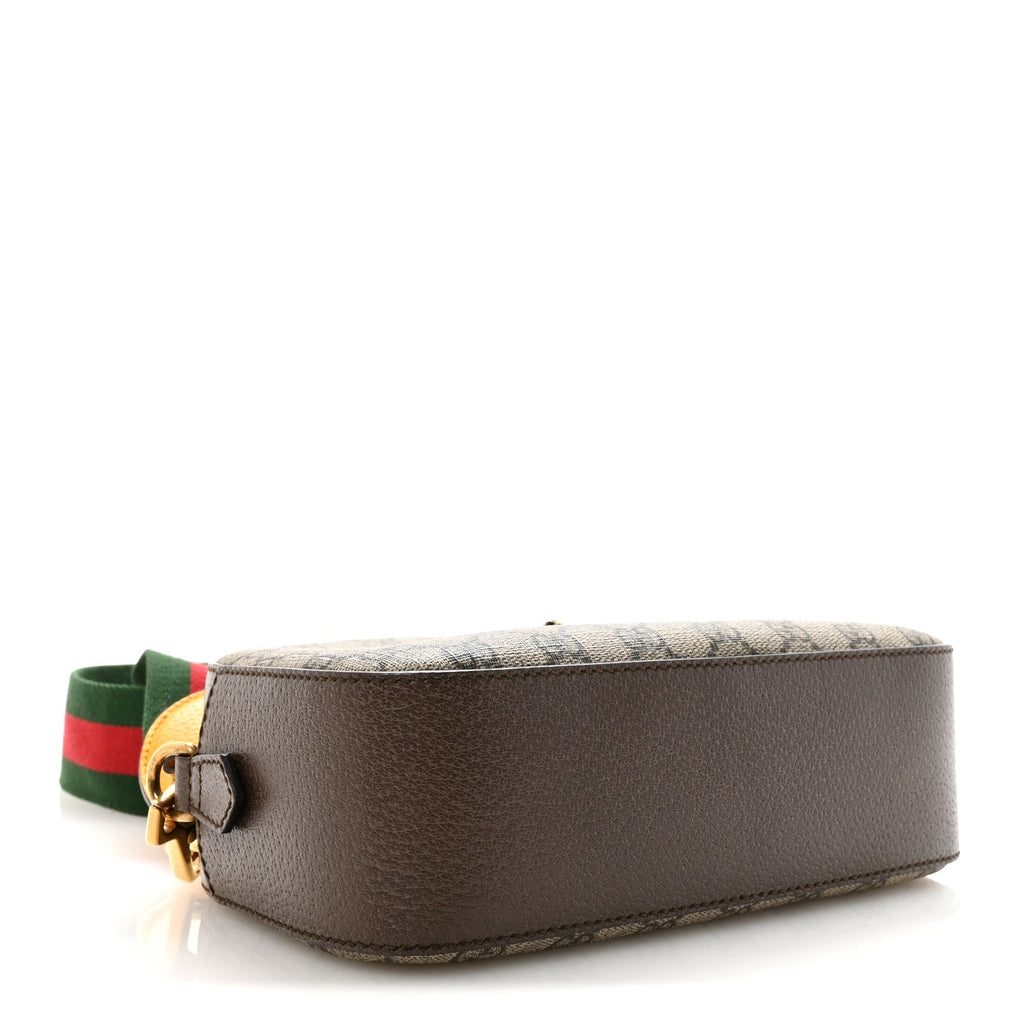 Gucci GG Supreme Monogram Web Neo Vintage Shoulder Bag Beige New Acero Crop