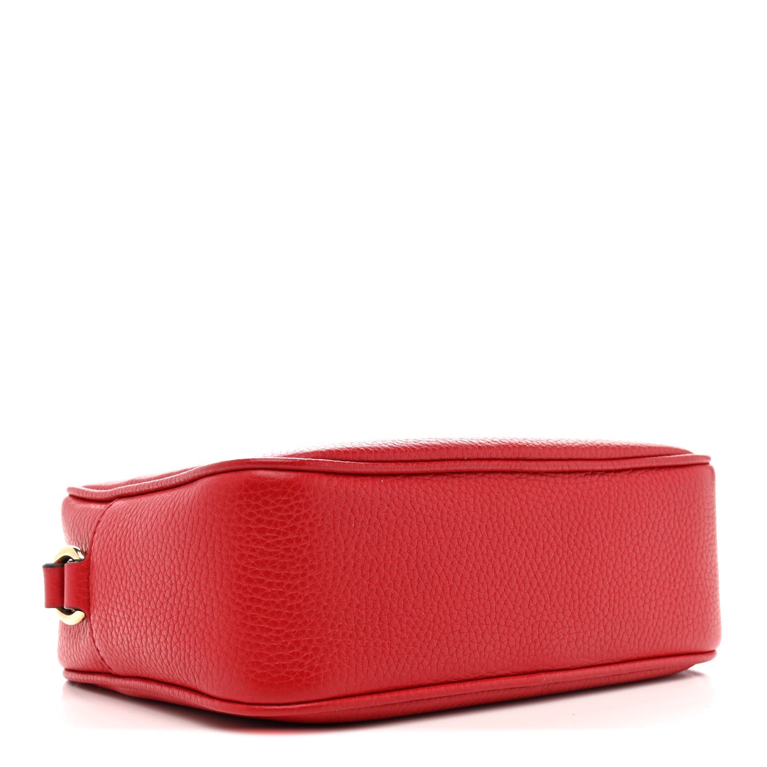 Gucci Pebbled Calfskin Small Soho Disco Bag Tabasco Red