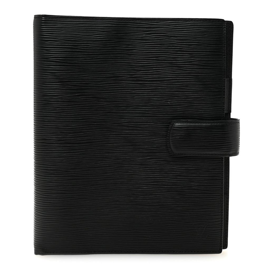Louis Vuitton Epi Large Ring Agenda Cover Black