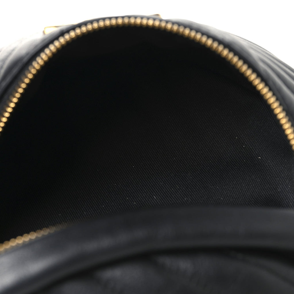 Louis Vuitton Calfskin Quilted New Wave Bumbag Black
