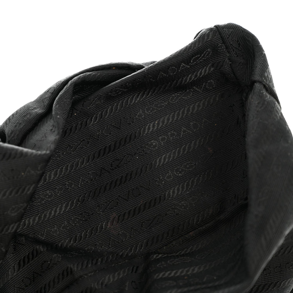Prada Tessuto Nylon Vela Chain Backpack Black