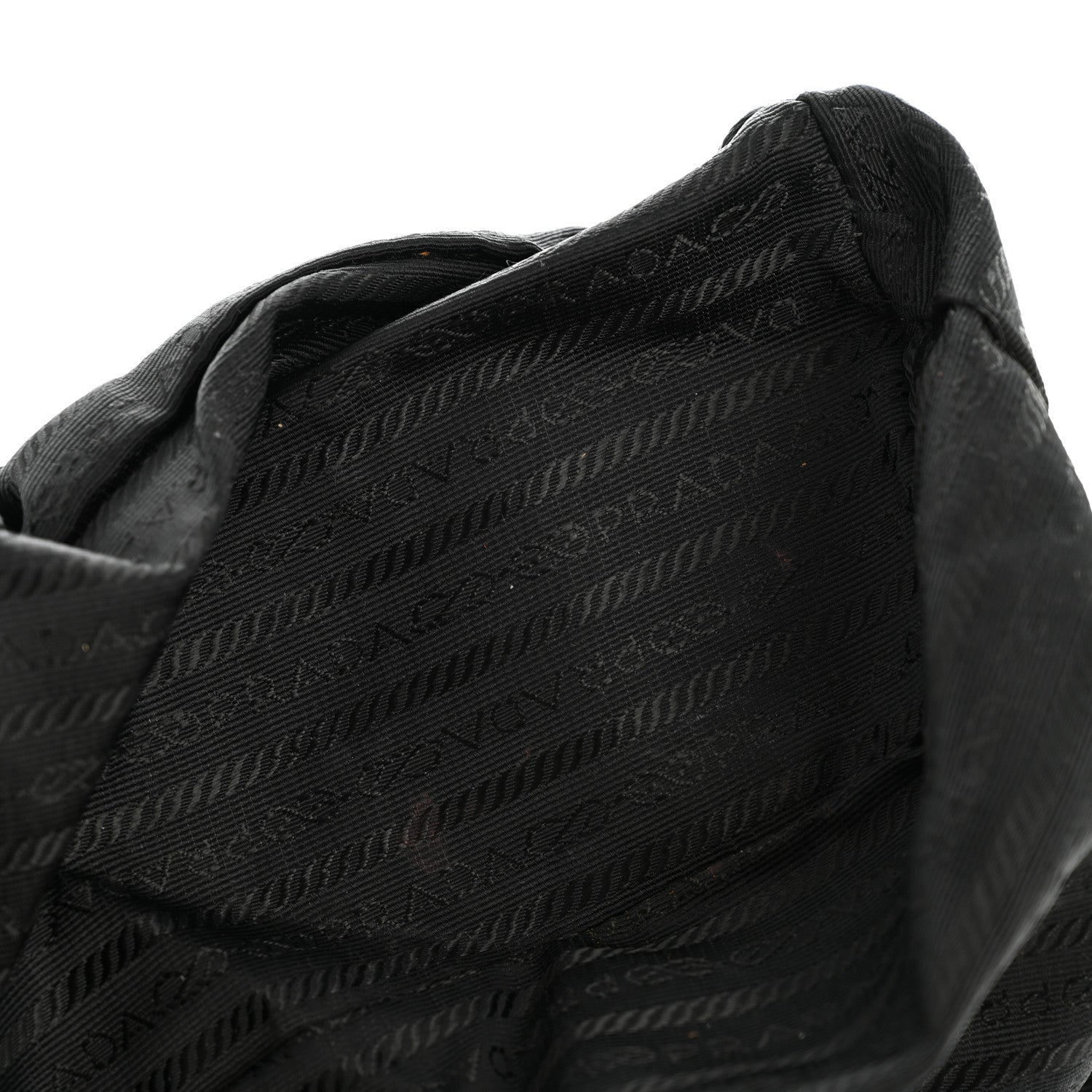 Prada Tessuto Nylon Vela Chain Backpack Black