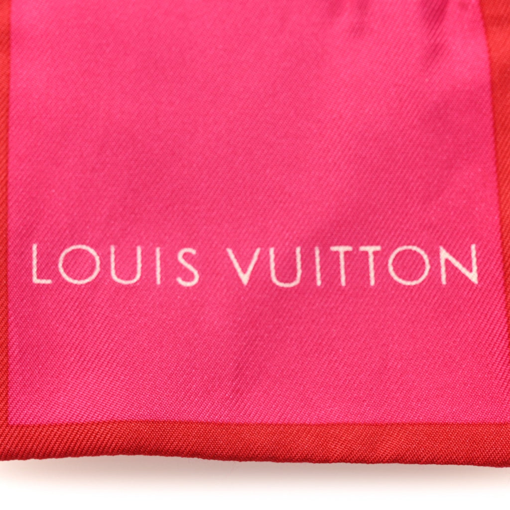 Louis Vuitton Silk Monogram Trunks Bandeau Fuchsia