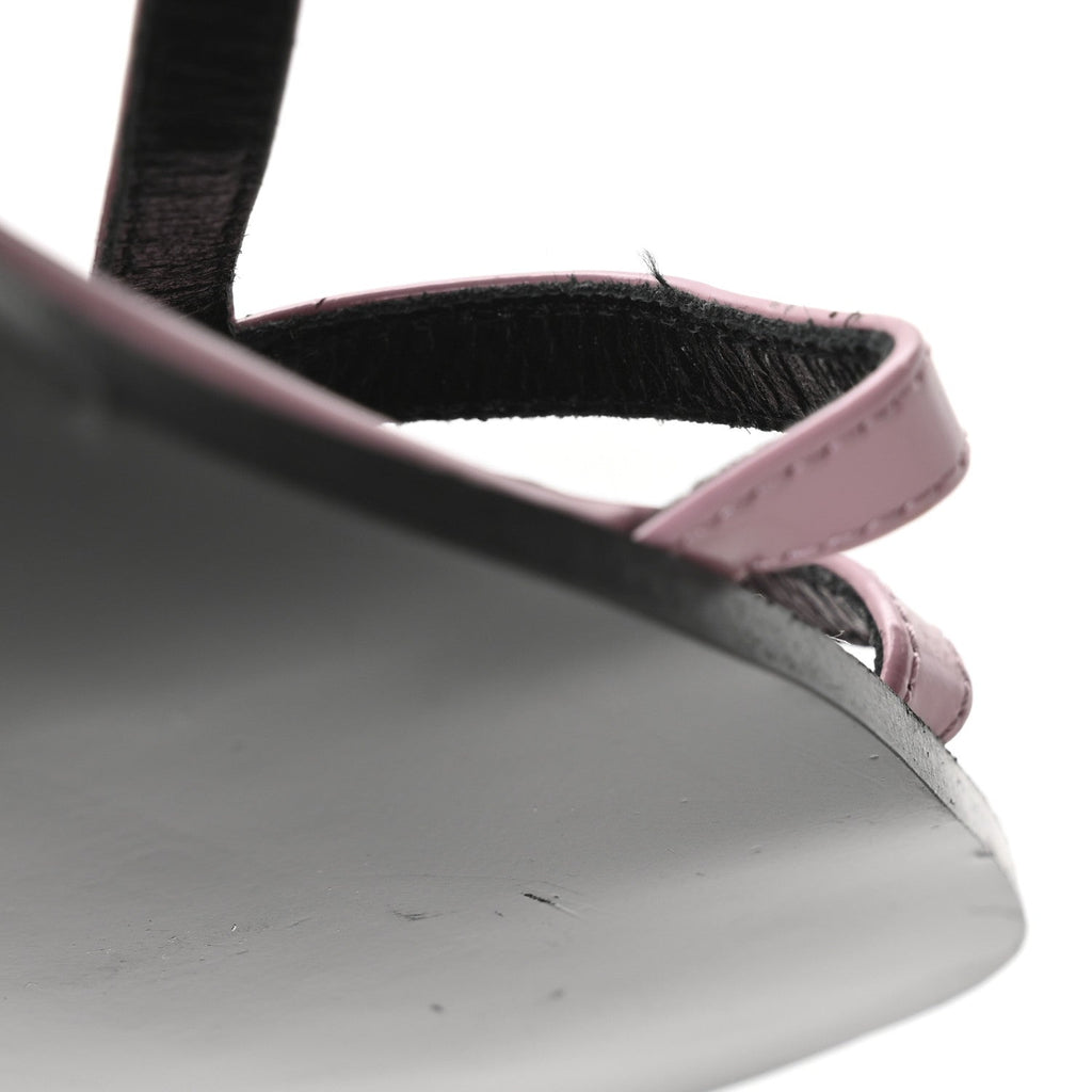 Gucci Calfskin Horsebit Divine Slingback Sandals 36 Pink