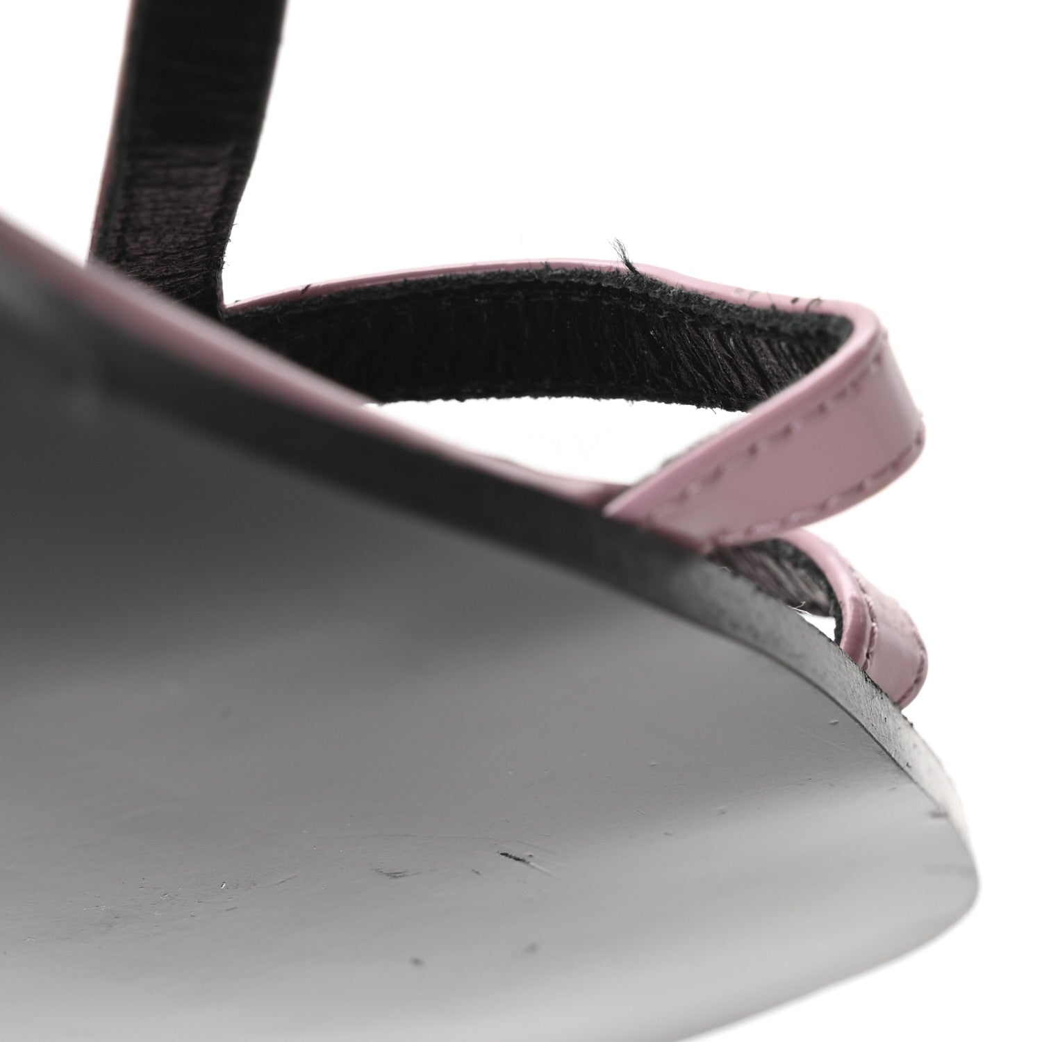 Gucci Calfskin Horsebit Divine Slingback Sandals 36 Pink