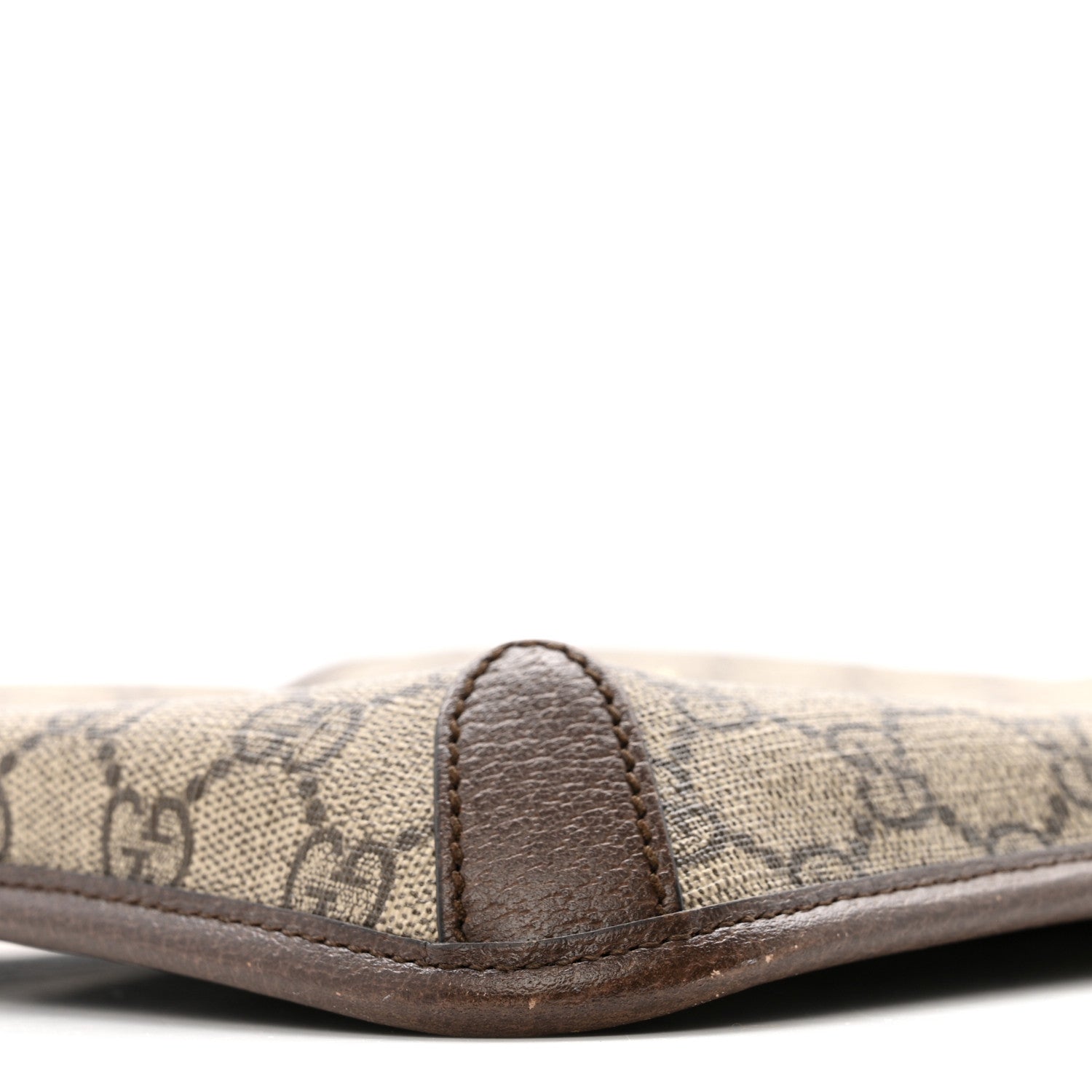 Gucci GG Supreme Monogram Web Medium Neo Vintage Flap Messenger Bag Beige New Acero