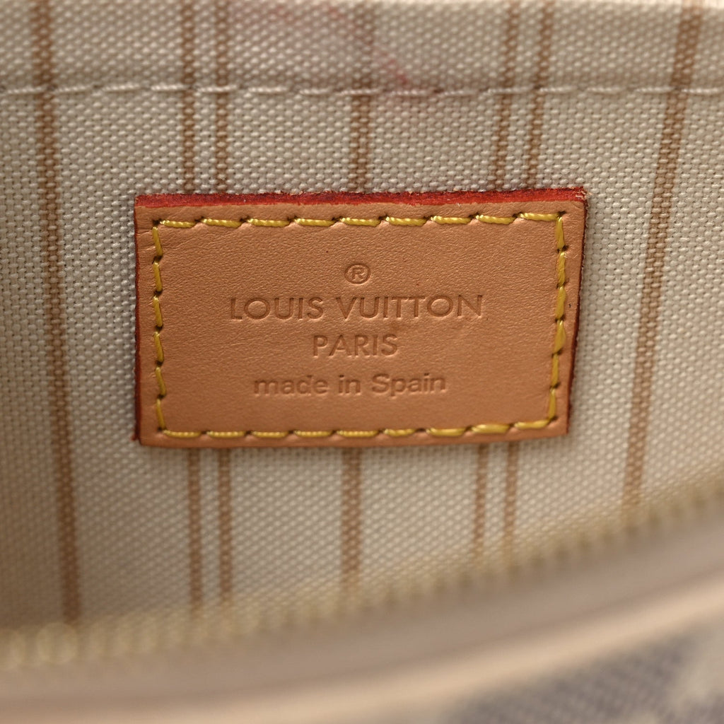 Louis Vuitton Damier Azur Neverfull MM GM Pochette