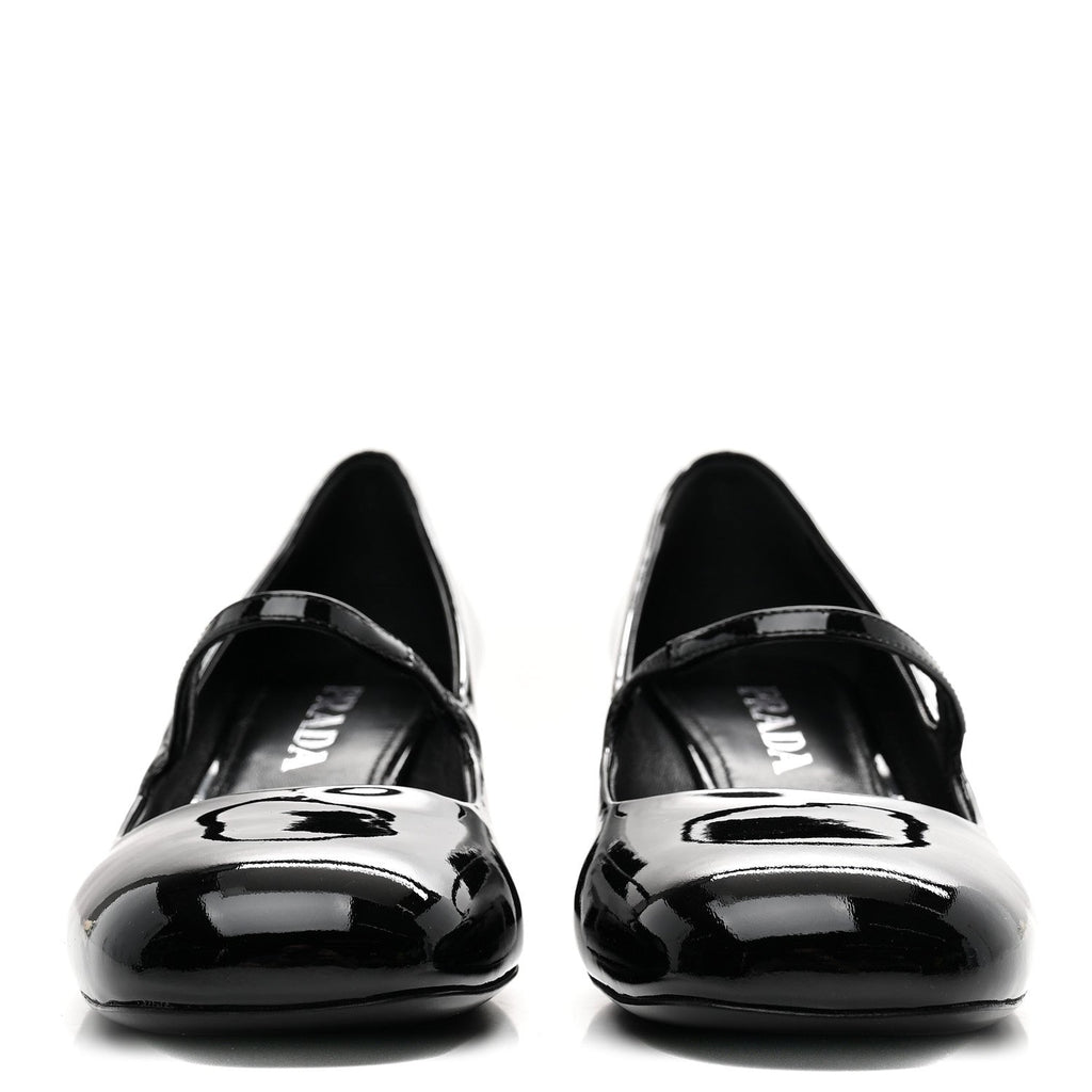 Prada Patent Mary Jane 45mm Pumps 38.5 Black