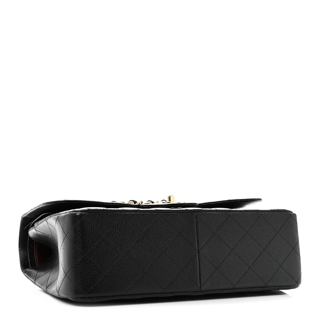 Chanel Caviar Quilted Jumbo Double Flap Black