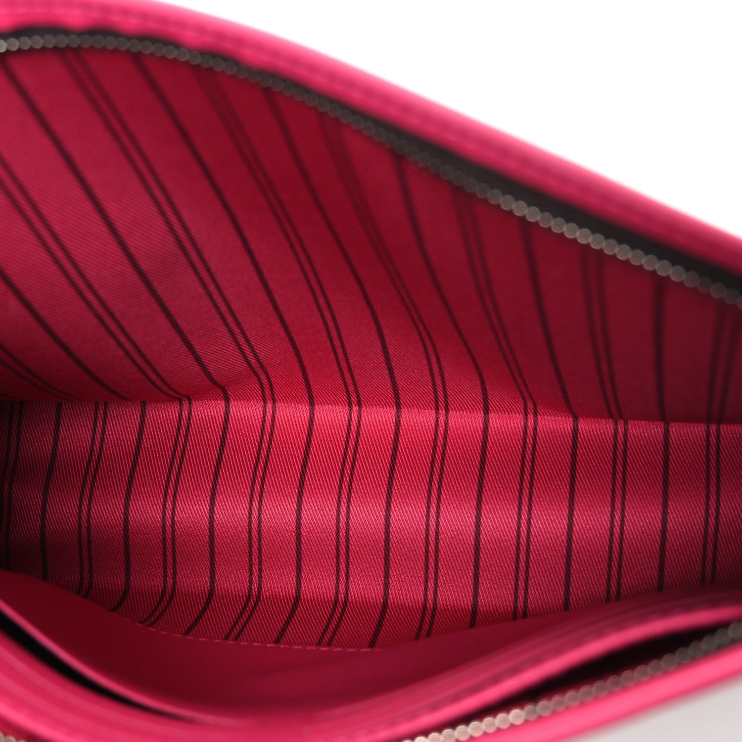 Louis Vuitton Monogram Macassar Pochette Voyage MM  Fuchsia