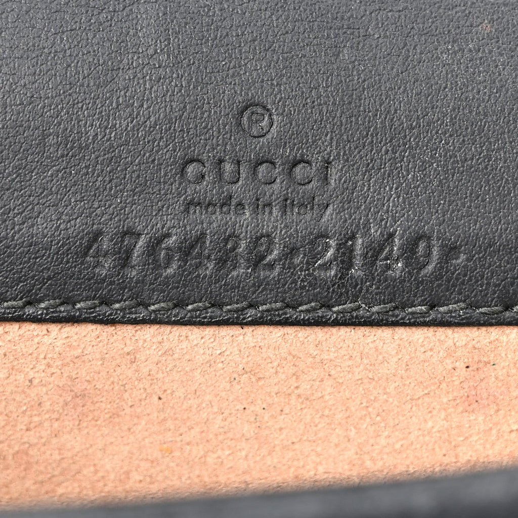 Gucci GG Supreme Monogram Super Mini Dionysus Shoulder Bag Black