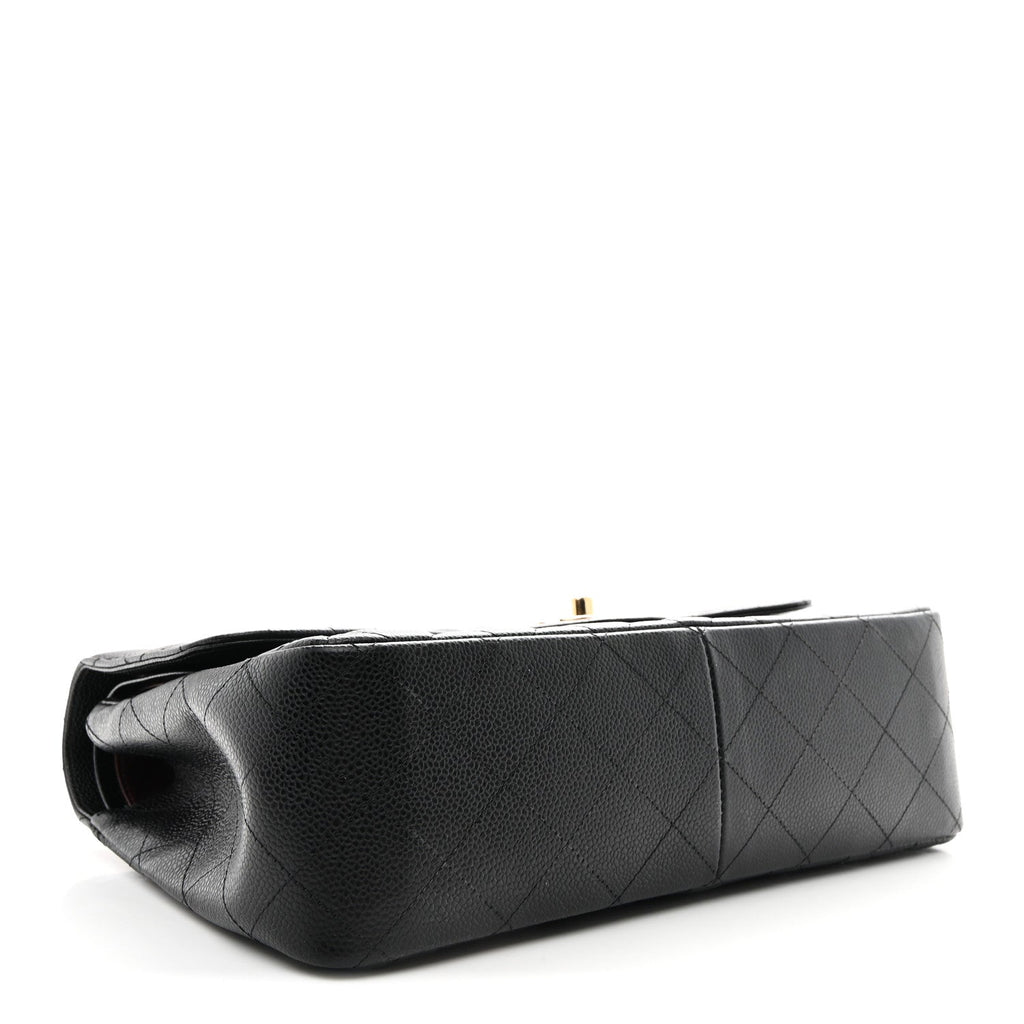 Chanel Caviar Quilted Jumbo Double Flap Black