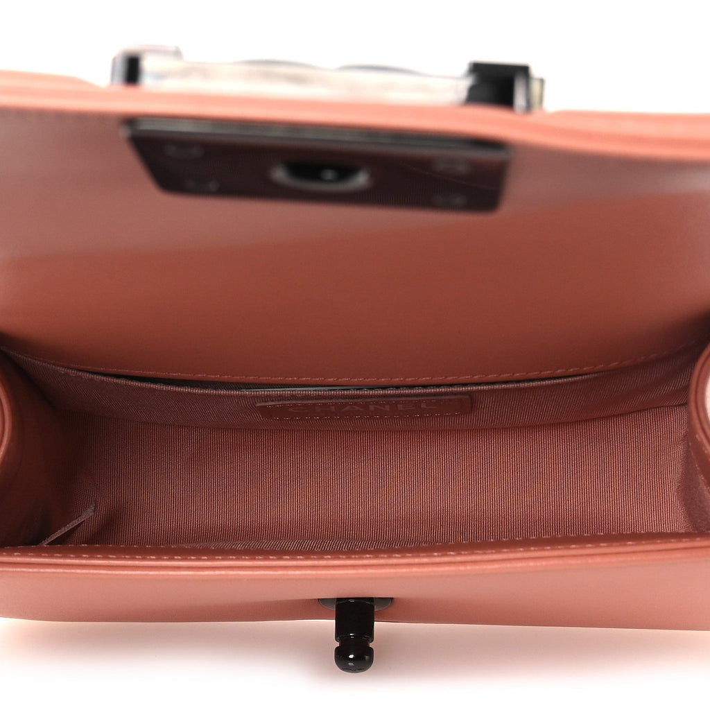 Chanel Calfskin Quilted Small Boy Flap Light Pink