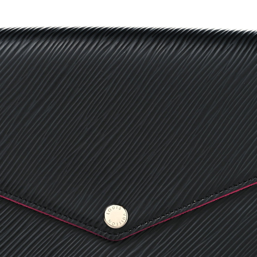 Louis Vuitton Epi Pochette Felicie Black Hot Pink