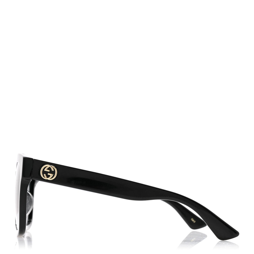 Gucci Acetate Square Frame Sunglasses GG0034SAN Black
