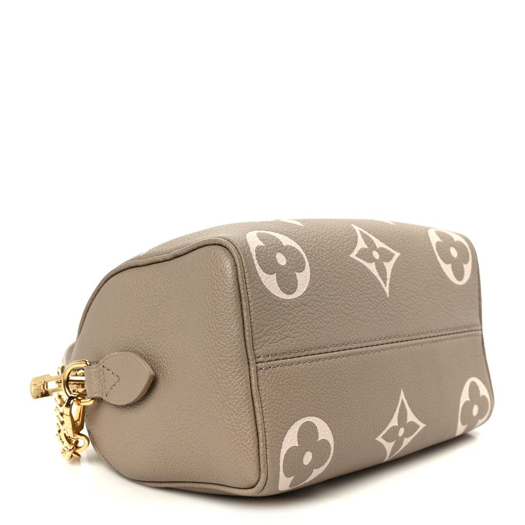 Louis Vuitton Empreinte Monogram Giant Speedy Bandouliere 20 Creme Beige